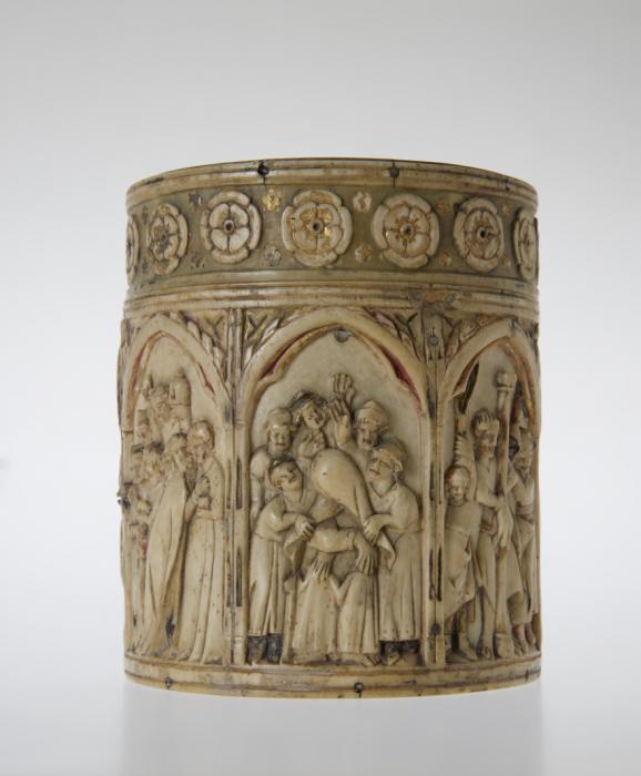 Cylindrical pyxis or reliquary (pyxide; frise d'arcatures) (Side)