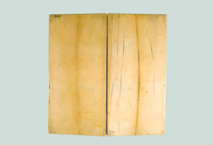 Diptych, 3 registers, 5 arches across (frise d'arcatures) (Back)