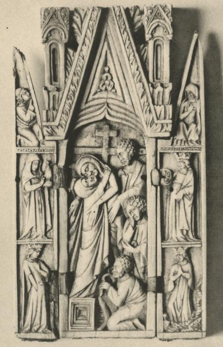 Gabled triptych, 1 and 3 registers (Front)