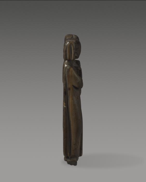 Fragment of hair parter (manche de gravoir) (Side, left)
