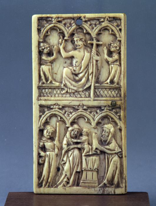 Writing tablet, 2 registers, 3 arches across (tablette à écrire; frise d'arcatures) (Front)