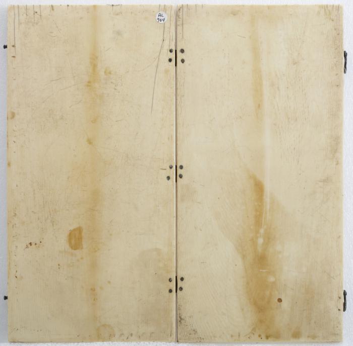 Diptych, 3 registers, 5 arches across (frise d'arcatures) (Back)