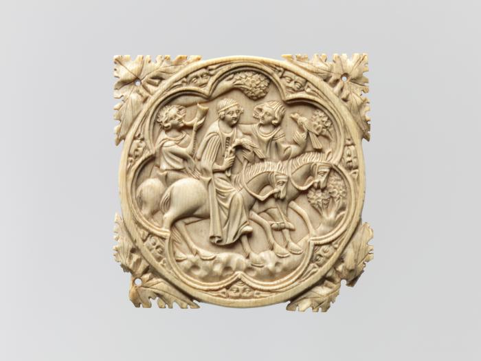 Mirror case, frame of 7 lobes (valve de miroir) (Front)