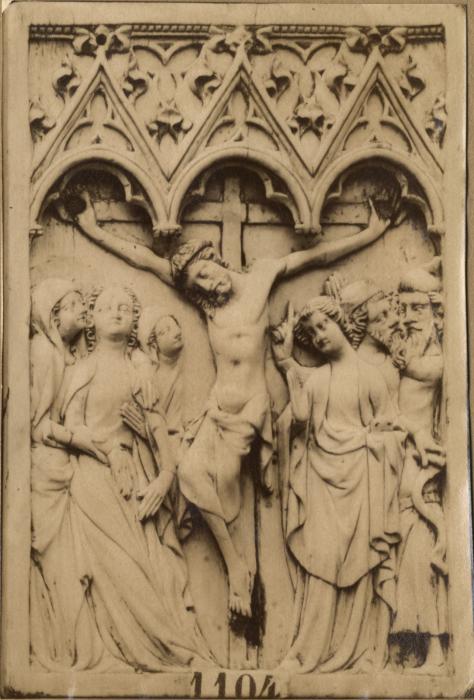 Panel (possibly a pax), 1 register, 3 arches across (plaquette; frise d'arcatures; baiser de paix) (Front)