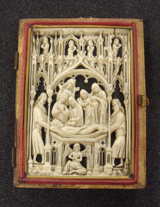 Openwork panel, 2 registers, 3 arches across (plaque ajourée) (Front)