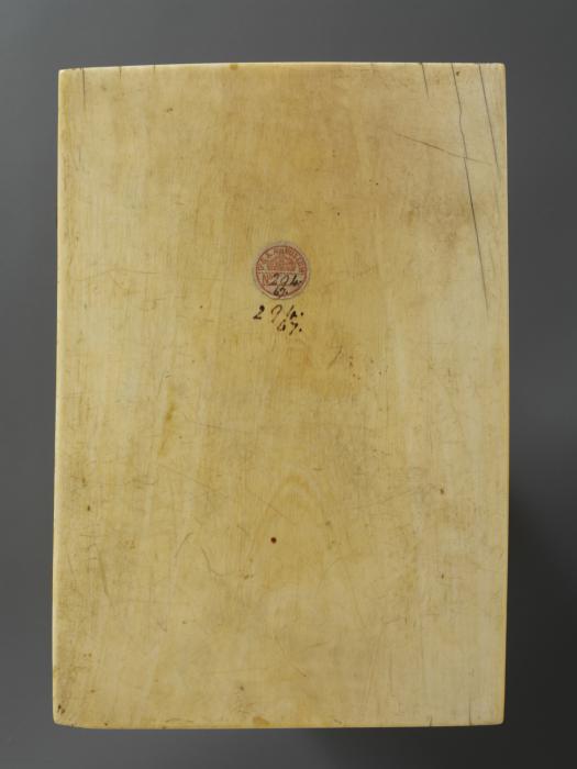 Diptych, 1 register, 3 arches across (plaquettes) (Back, wing, left)