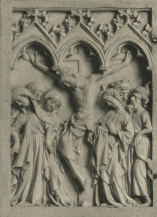 Diptych, 1 register, 3 arches across (plaquettes; frise d'arcatures) (Wing, left)