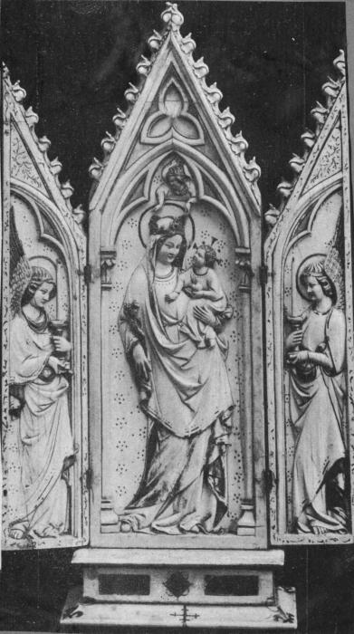 Gabled triptych, 1 register (tabernacle) (Front)