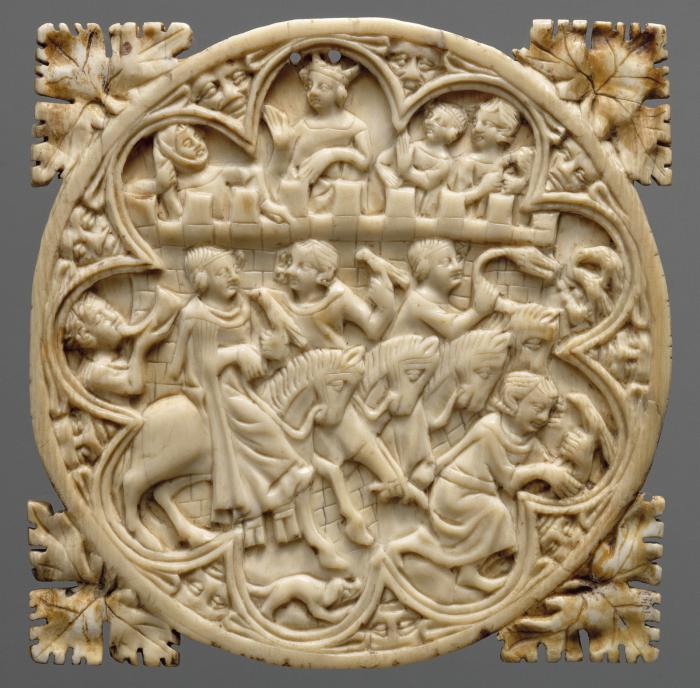 Mirror case, frame of 9 lobes (valve de miroir) (Front)