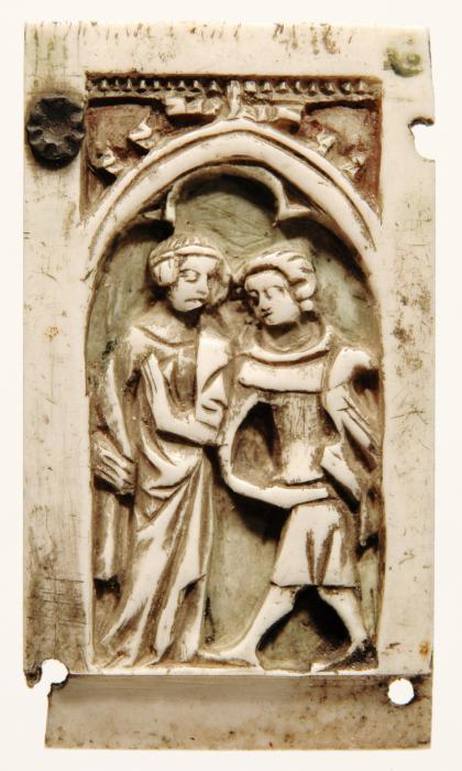 Panel, 1 register, 1 arch across (belt pendant?) (Front)