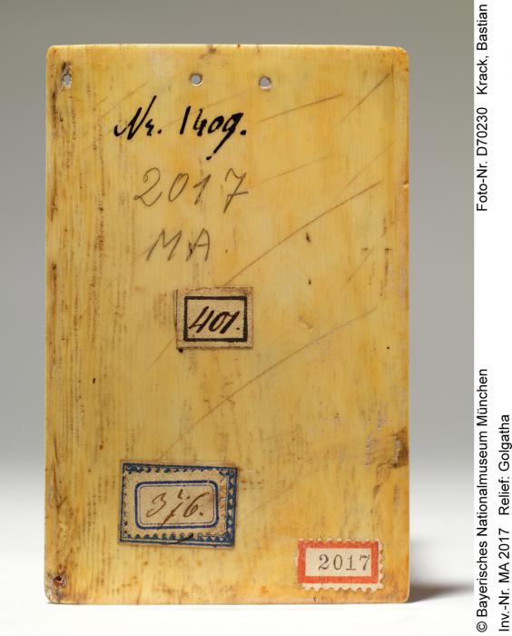 Panel, 1 register, 3 arches across (frise d'arcatures; plaquette) (Back)