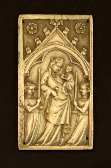 Panel, 1 register, 1 arch across (plaquette) (Front)