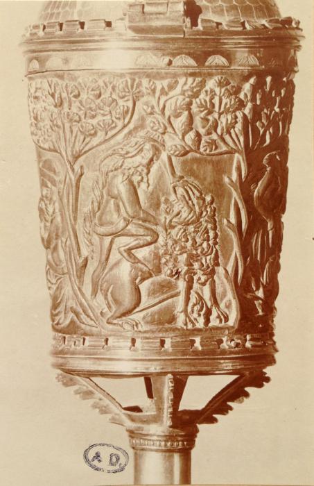 Chalice-shaped reliquary or pyxis (?) (Side 3)