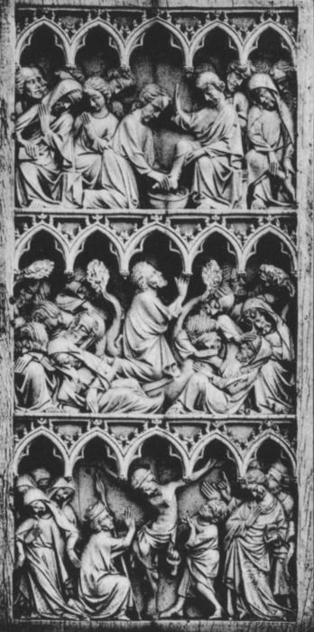 Diptych, 3 registers, 5 arches across (frise d'arcatures) (Wing, right)