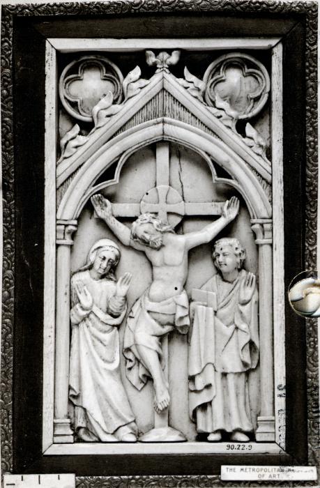 Panel, 1 register, 1 arch across (plaquette; colonnettes) (Front)