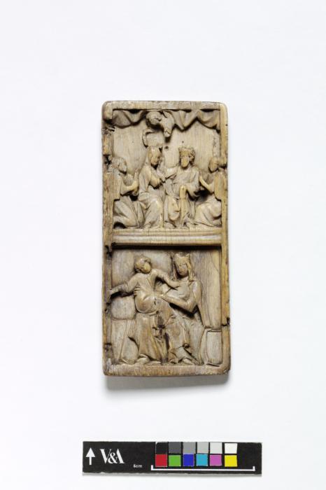 Panel (centre panel; fragment of a triptych), 2 registers (Front)