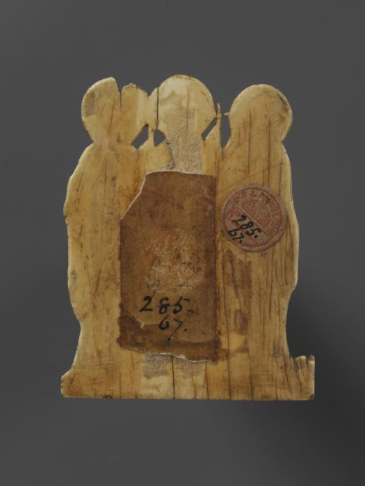 Fragment of an openwork panel (plaque ajourée; probably fragment from a diptych; wing, left) (Back)