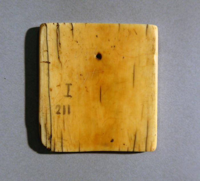 Wing, right (fragment of a diptych), 1 register, 3 arches across (frise d'arcatures) (Back)