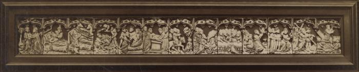 Openwork panel (fragment), 1 register, 1 ogee arch across (plaquettes ajourées) (Front; group)