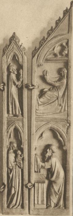 Gabled polyptych (tabernacle) (Wings, right)