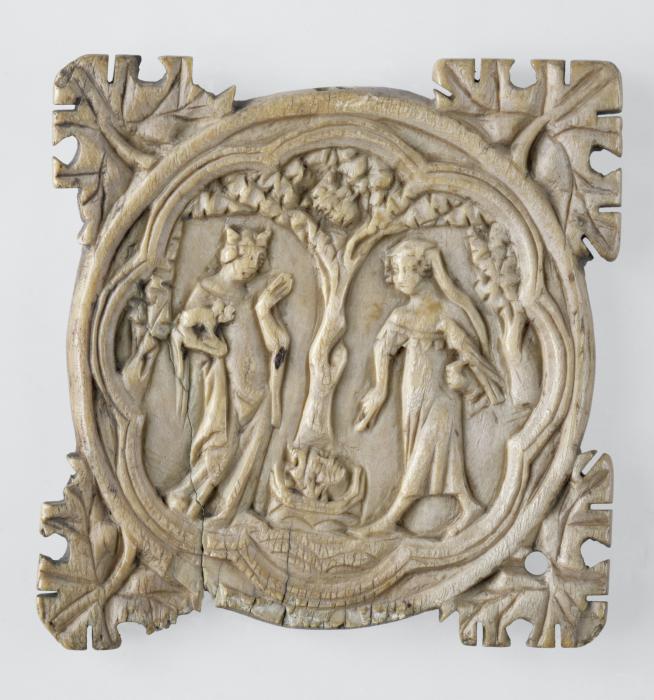 Mirror case, frame of 8 lobes (valve de miroir) (Front)