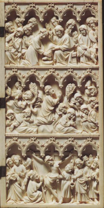 Diptych, 3 registers, 5 arches across (frise d'arcatures) (Wing, right)
