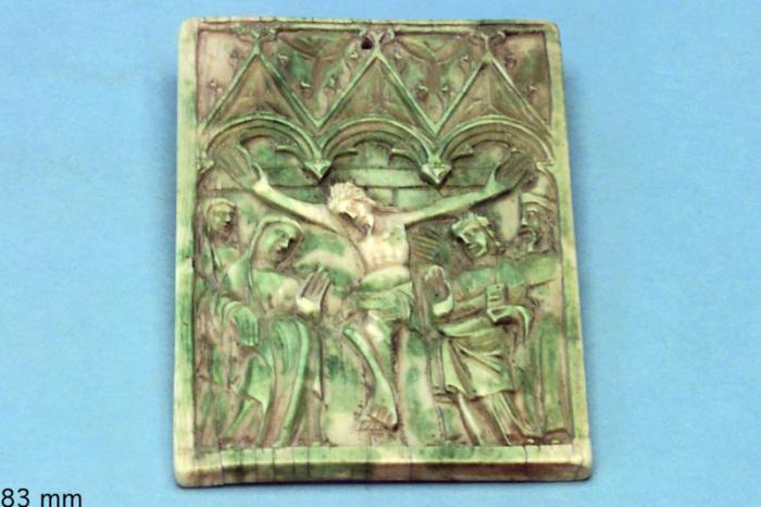 Writing tablet, 1 register, 3 arches across (frise d'arcatures; plaquette; tablette à écrire) (Front)