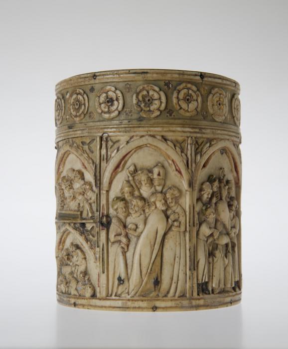 Cylindrical pyxis or reliquary (pyxide; frise d'arcatures) (Side)