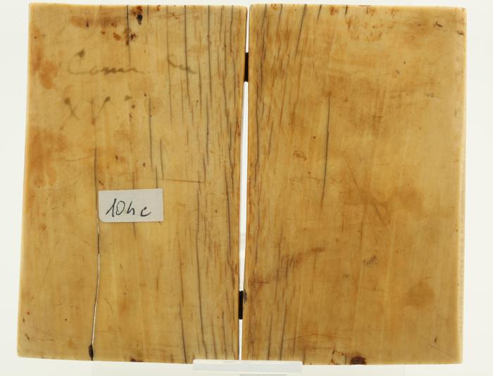 Diptych, 1 register, 1 arch across (plaquettes) (Back)