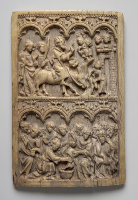 Writing tablet, 2 registers, 4 arches across (frise d'arcatures; tablette à écrire) (Front)