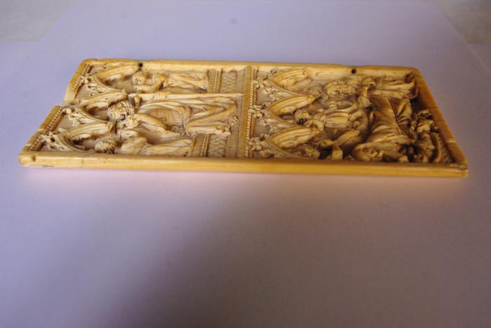 Wing, left (fragment of a diptych), 2 registers (Side, left)