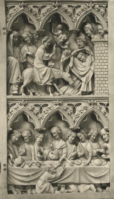 Diptych, 2 registers, 3 arches across (frise d'arcatures) (Wing, right)