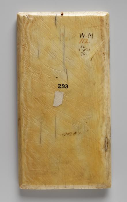 Wing, right (fragment of a diptych), 2 registers, 3 arches across (frise d'arcatures) (Back)