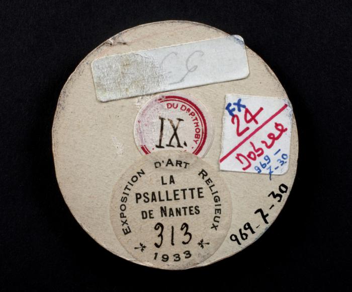 Openwork reliquary medallion (médaillon reliquaire ajouré) (Back)
