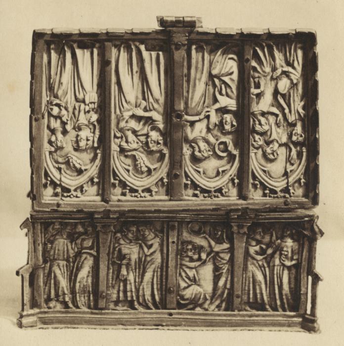 Casket (coffret; frise d'arcatures) (Lid; body, back)
