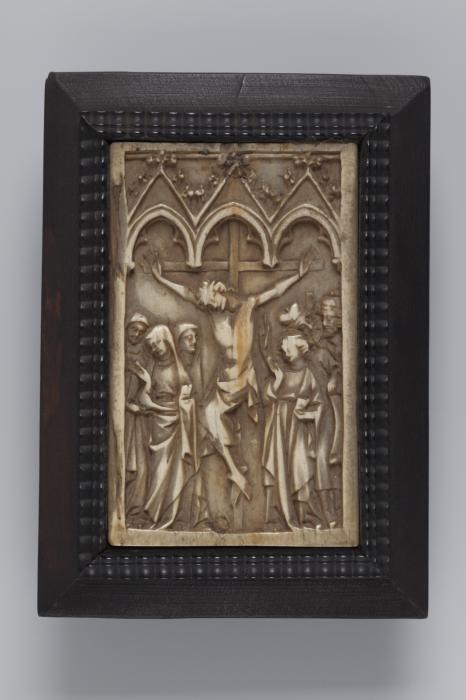 Wing, right (fragment of a diptych), 1 register, 3 arches across (frise d'arcatures; plaquettes) (Front)
