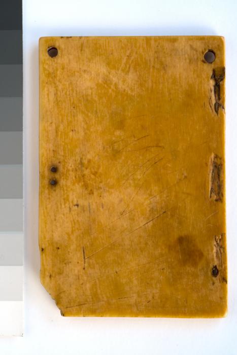 Panel, 1 register, 1 ogee arch across (plaquette) (Back)