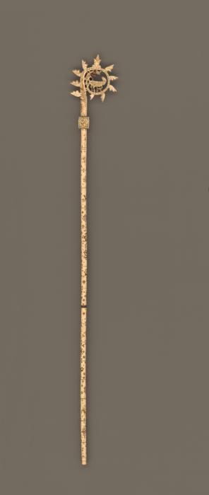 Painted crozier (crosse) (Side)