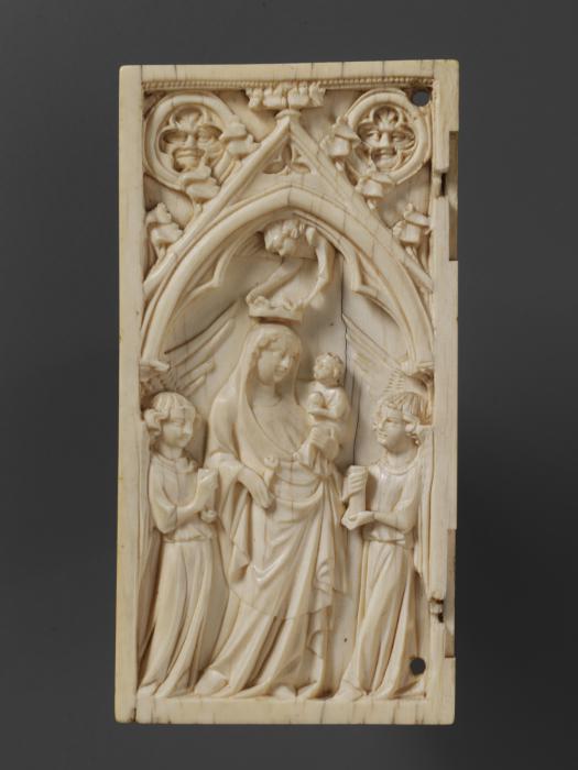 Diptych, 1 register, 1 arch across (plaquette) (Wing, left)