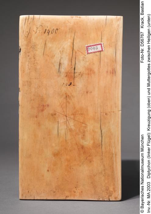 Diptych, 2 registers, 5 arches across (frise d'arcatures) (Wing, right, back)