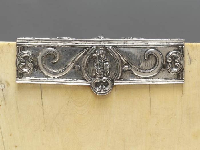 Diptych, 3 registers, 4 arches across (frise d'arcatures) (Mount, detail, wing, left)
