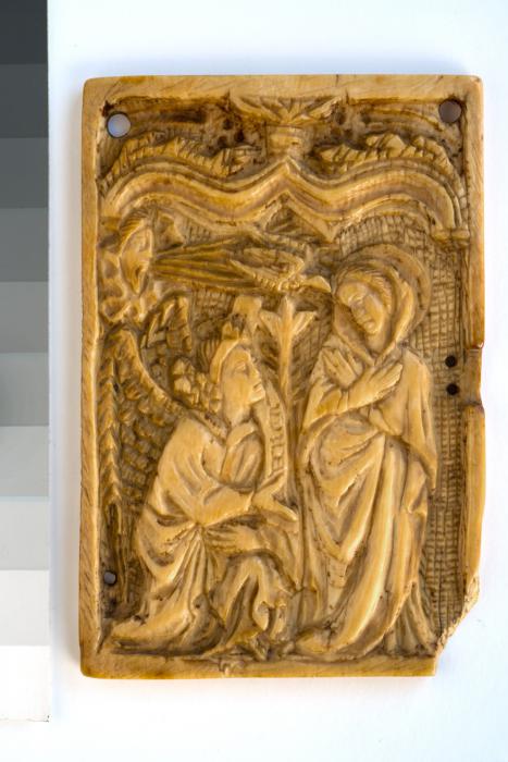 Panel, 1 register, 1 ogee arch across (plaquette) (Front)