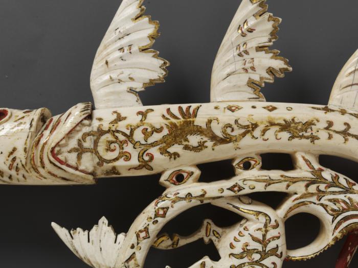Painted crozier (crosse) (Detail)