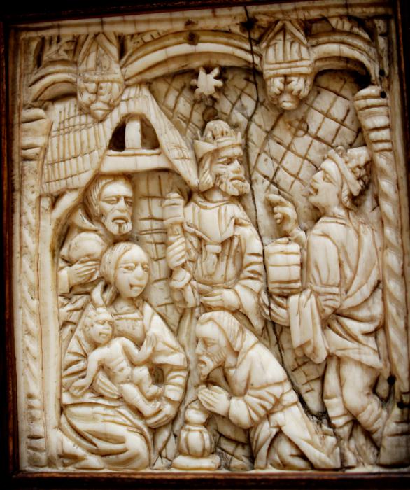 Panel, 1 register, 3 arches across (plaquette) (Front)