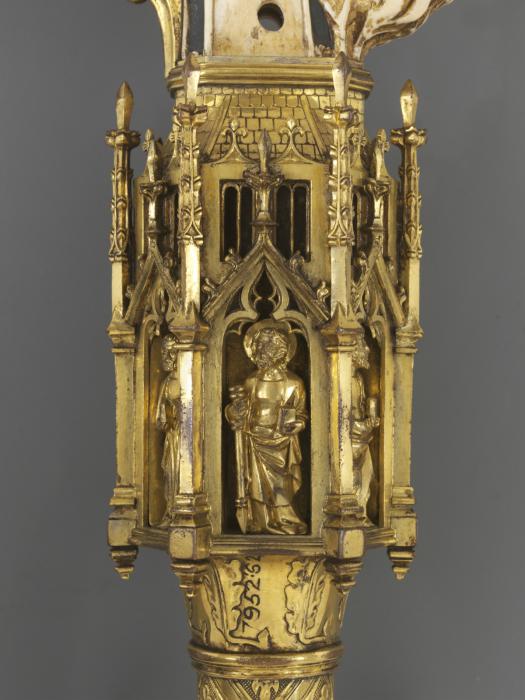 Head of crozier, band of rosettes (décor de roses; crosse); known as the Soltykoff Crozier (Detail, knop)