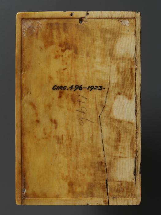 Writing tablet, 1 register, 3 arches across (frise d'arcatures; plaquette; tablette à écrire) (Back)