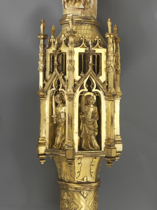 Head of crozier, band of rosettes (décor de roses; crosse); known as the Soltykoff Crozier (Detail, knop)