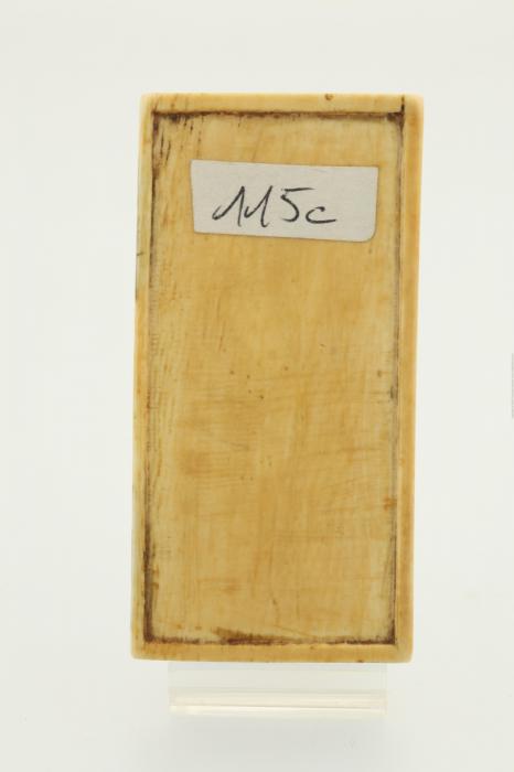 Writing tablet, 1 register, 2 arches across (plaquette; frise d'arcatures; tablette à écrire) (Back)
