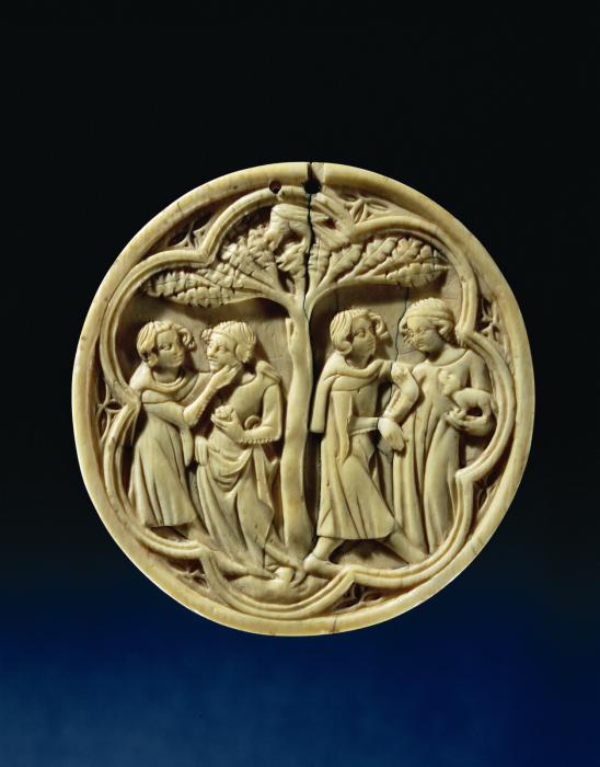 Mirror case, frame of 7 lobes (valve de miroir) (Front)