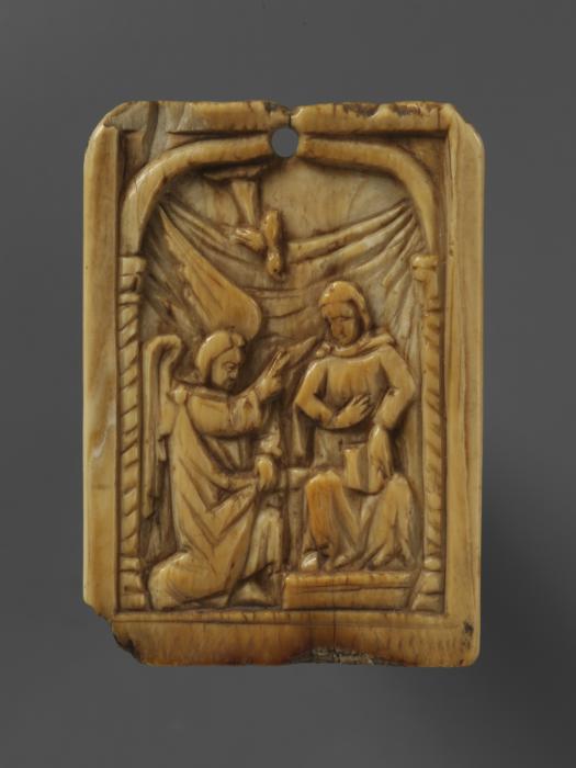 Panel (possibly used as a pendant), 1 register, 1 arch across (plaquette) (Front)